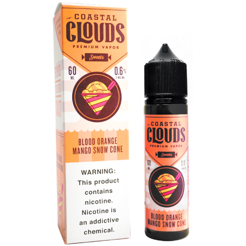 Coastal Clouds Sweets Blood Orange Mango Snow Cone E-juice 60ml